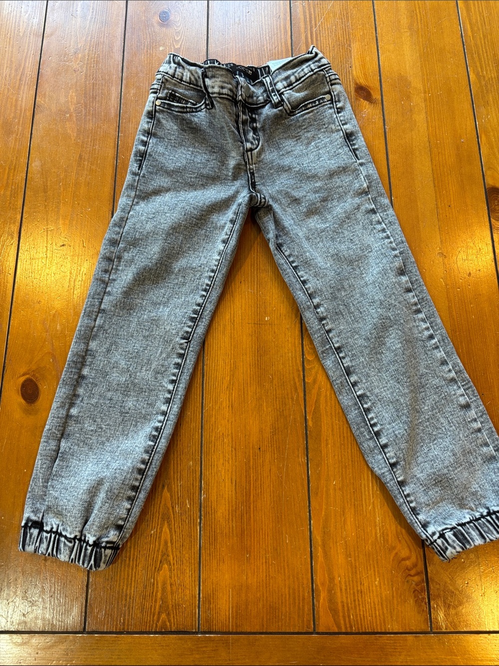Joe’s Jeans Gray Washed Jean Joggers Boys Size 5 EUC